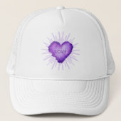 Casquette Révolution Violette avec AMOUR (Devant)
