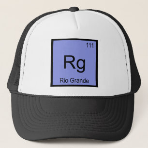 Casquette Rg - Rio Grande Symbole d'élément chimique River T
