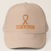 Casquette Ribbon de sensibilisation au cancer de l'enfant Su (Devant)