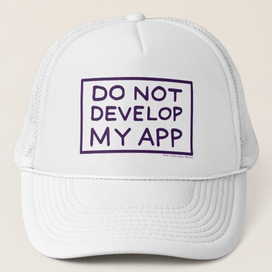 CASQUETTE RICK ET MORTY™ DO NOT DEVELOP MY APP (Devant)
