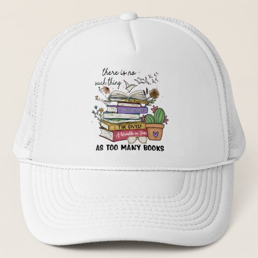 Casquette Rien De Trop De Livres (Devant)