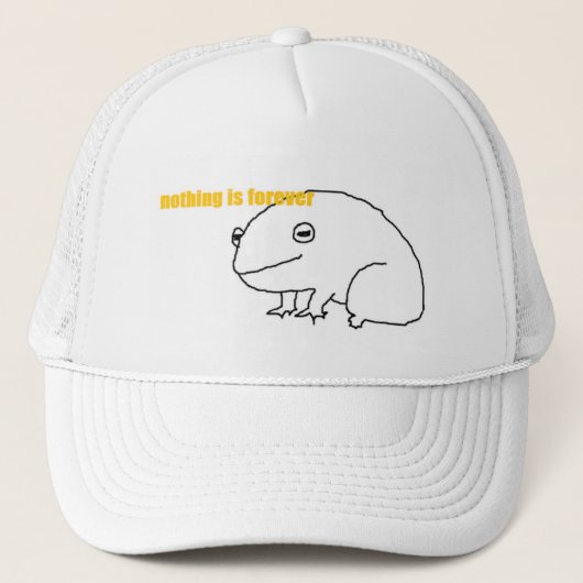 Casquette rien n'est pour toujours grenouille (Devant)