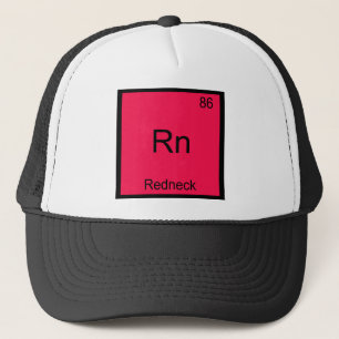 Casquette Rn - Chemise symbole d'élément de chimie drôle Red