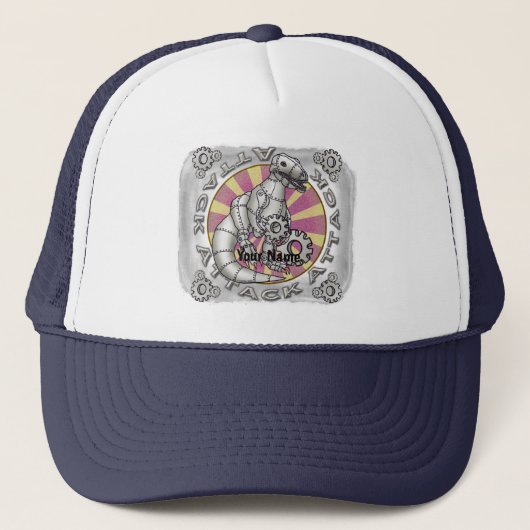 casquette robot dinosaure (Devant)