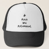 Casquette # Rock and Rolemodel - Noir. (Devant)
