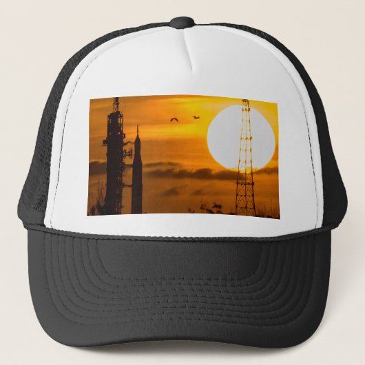 Casquette Rocket Artemis Moon à l'aube (Devant)