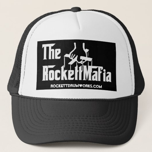 Casquette rockettMafia, rockettdrumworks.com (Devant)
