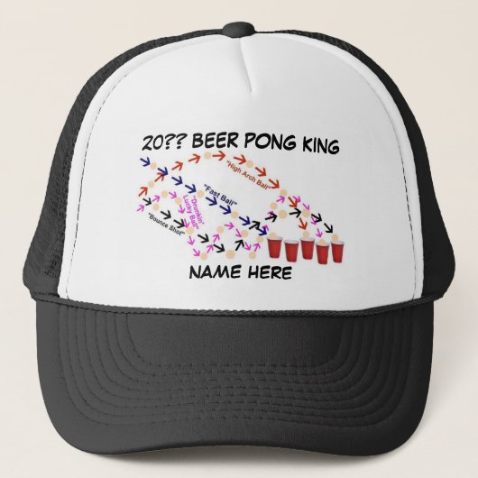 Casquette Roi Beer Pong Personnalisé (Devant)