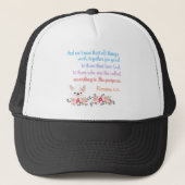 Casquette Romans 8 Verset Bible Design (Devant)