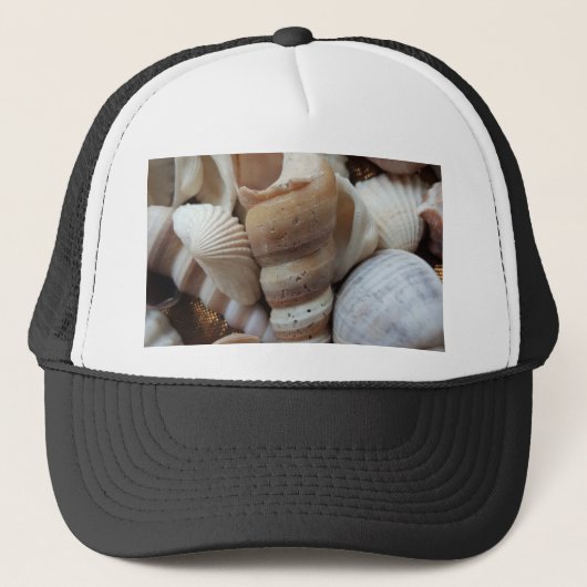 Casquette Romantique Tropical Exotic Sea Shells Plage Amour (Devant)