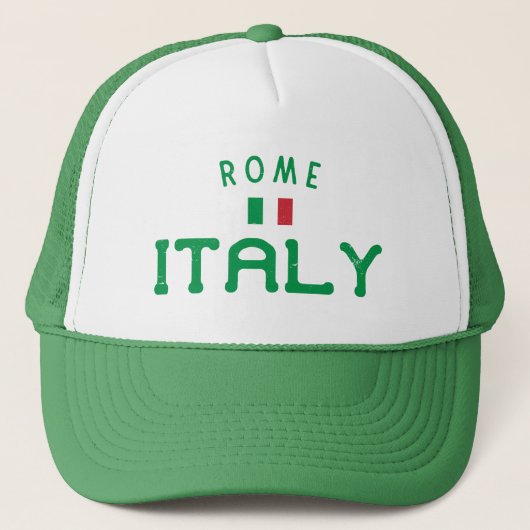 Casquette Rome Italie en détresse (Devant)