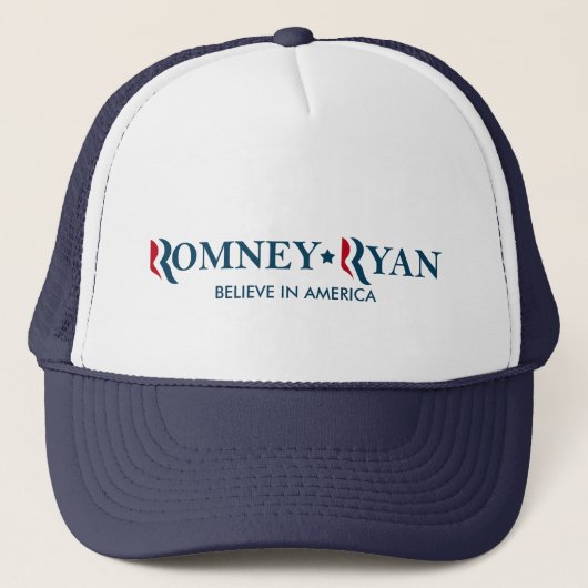 Casquette Romney/Ryan 2012 - croyez à l'Amérique (Devant)