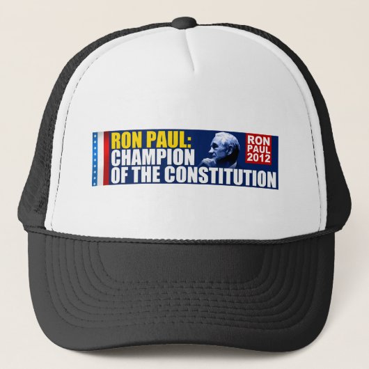 Casquette Ron Paul : Champion de la constitution (Devant)