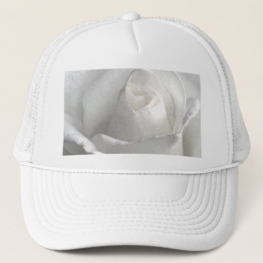 Casquette Rose blanche (Devant)