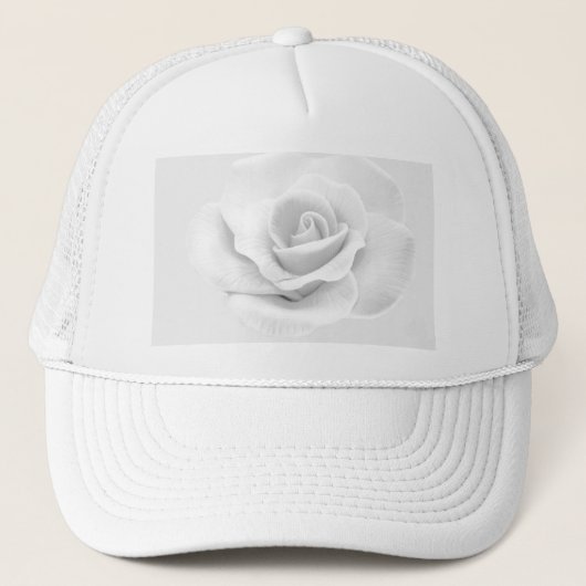 Casquette Rose blanche (Devant)
