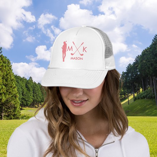 Casquette Rose Clair | Lady Golf Player moderne