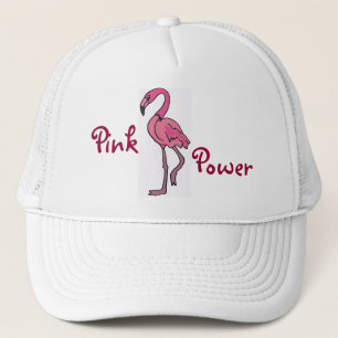 Casquette rose de Flamant rose de puissance de CB