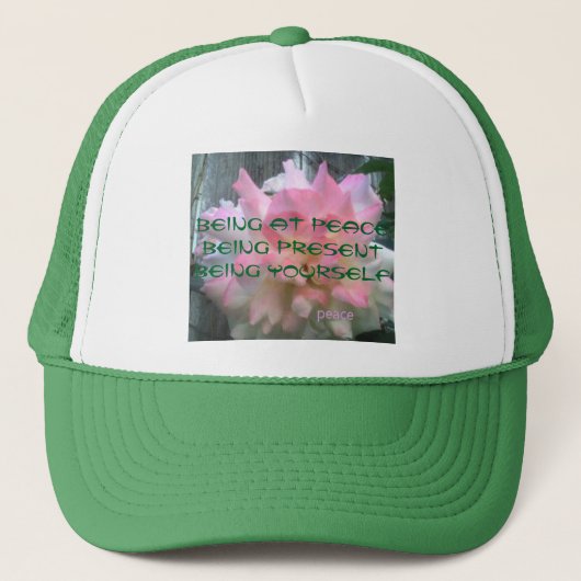 Casquette Rose de la paix (Devant)