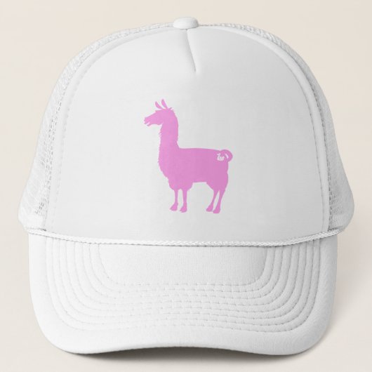 Casquette rose de lama (Devant)