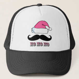Casquette Rose de Père Noël de moustache