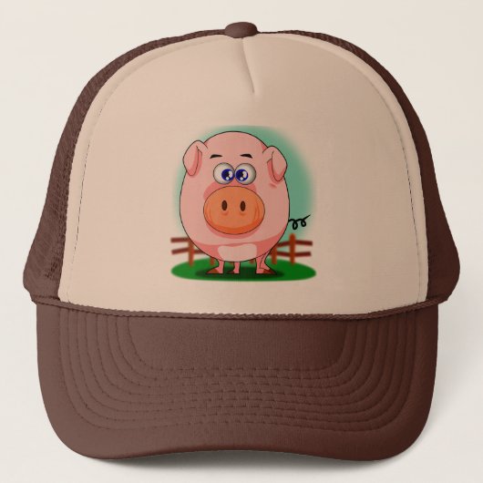 Casquette rose de porc (Devant)