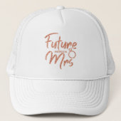 Casquette Rose Gold Future Mme Bride Trucker Hat (Devant)
