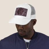 Casquette Rose Mandala (En situation)