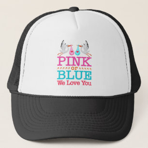 Casquette Rose ou Bleu Nous vous aimons Genre Révéler cigogn