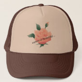 Casquette Rose (Pêche) - Belle nature (Devant)