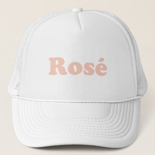 Casquette Rose rose clair typographie moderne girly chic (Devant)