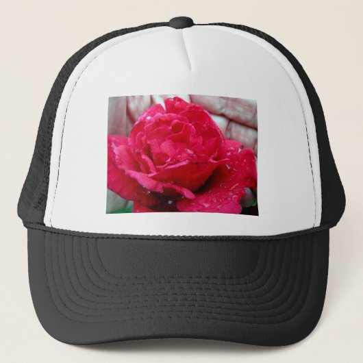 Casquette Rose rouge (Devant)