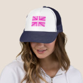 Casquette Rose royal (En situation)