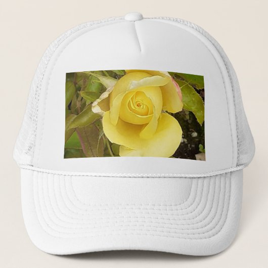 Casquette Rosebud jaune (Devant)