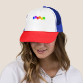 Casquette Roses arc-en-ciel (En situation)
