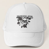 Casquette Roses noirs Memento mori (Devant)