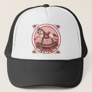 Casquette Roses roses roses Cheval rocheux