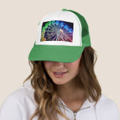 Casquette Roue Ferris jaune, vert et bleu (En situation)