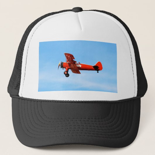 Casquette Rouge Baron Bi Plane (Devant)