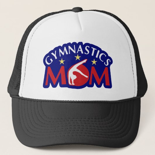 Casquette Rouge blanc et bleu Gymnastique maman (Devant)