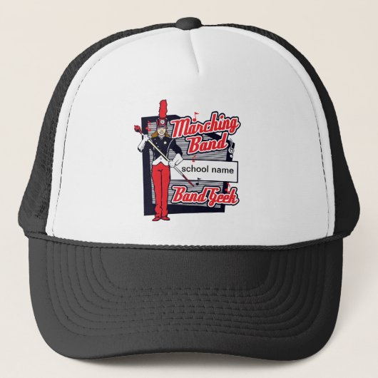 Casquette Rouge de geek de fanfare (Devant)