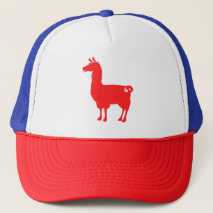 Casquette rouge de lama