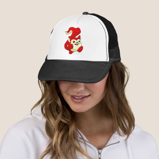 Casquette Rouge de Meerca (En situation)