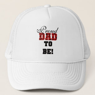 Casquette Rouge et Noir Fier Papa d'être tshirts et cadeaux