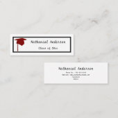 Casquette rouge - Nom du diplôme Insérer les carte (Devant / Derrière)