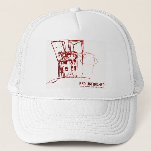 CASQUETTE ROUGE NON TERMINÉ (Devant)