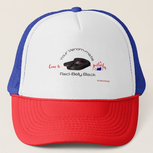 Casquette Rouge ventre noir (Devant)