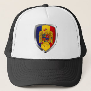 Casquette Roumanie Emblème métallique