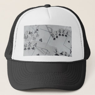 Casquette Royal Club Flush Poker Cartes Motif,