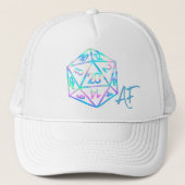 Casquette RPG Crit AF | Holo Retro PnP Tabletop Gamer Dice (Devant)