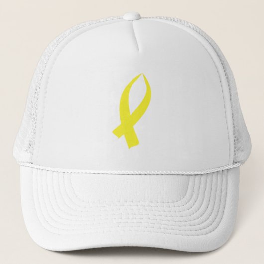 Casquette Ruban de sensibilisation (jaune) (Devant)